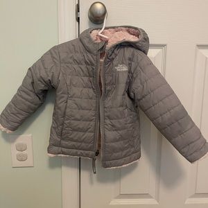 The North Face Kids Gray and Pink Jacket